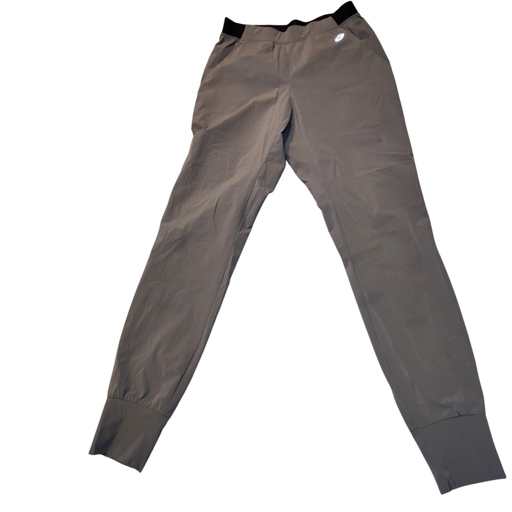 Asics Womens D1‎ Running Joggers Gray XS 2032A901 Stretch Performance Pants